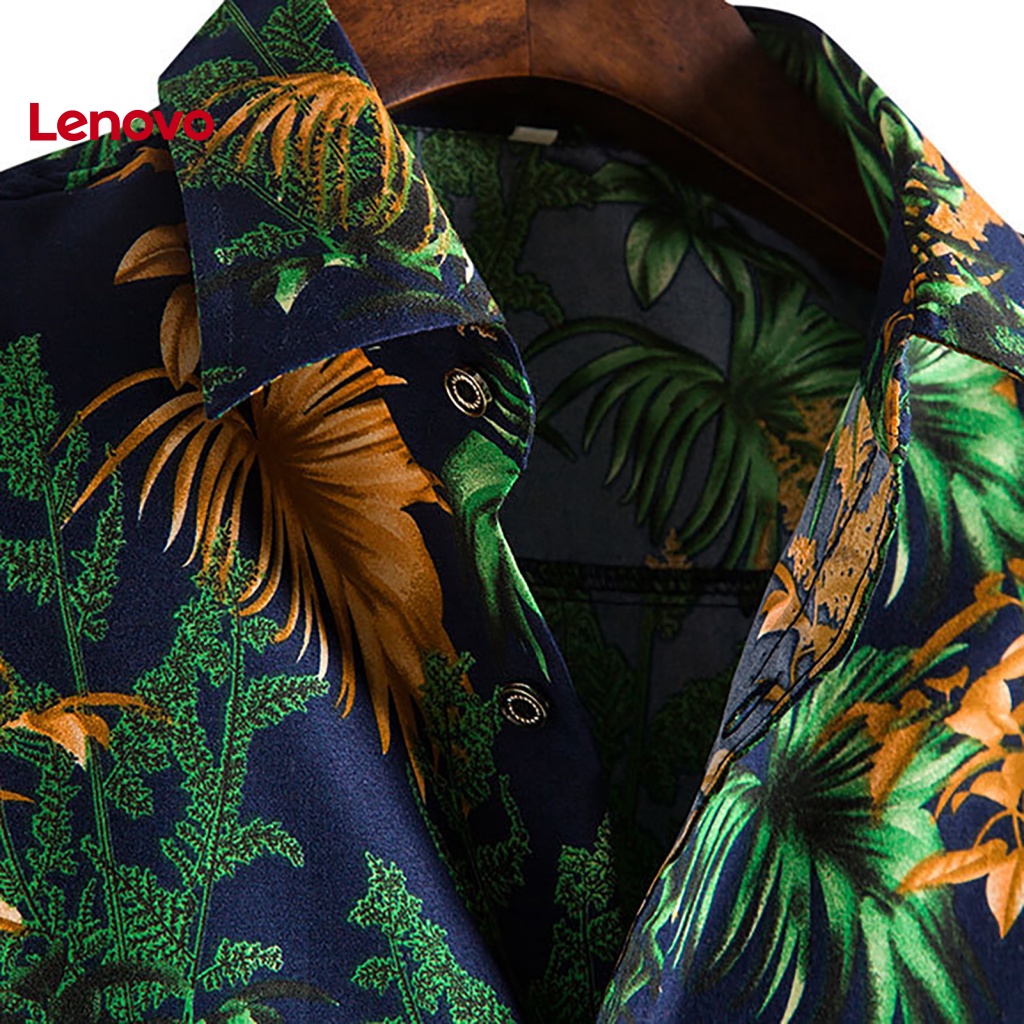 Áo Sơ Mi Tay Ngắn Cổ Bẻ In Họa Tiết Hoa Hướng Dương Phong Cách Hawaii Thời Trang Mùa Hè Cho Nam