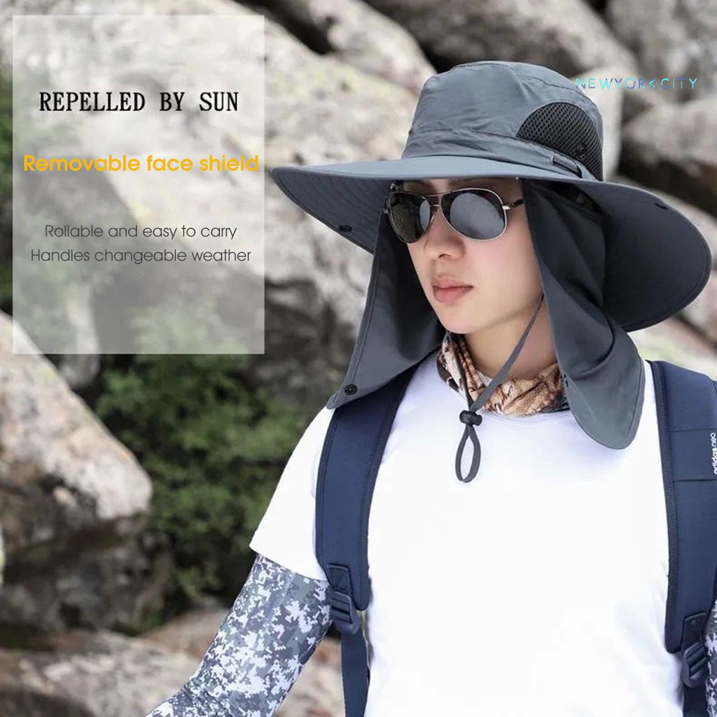 Mũ Rộng Vành Chống Tia UV Cao Cấp Thời Trang Mùa Hè Dành Cho Nam