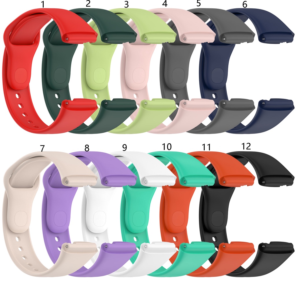 Dây Đeo Thay Thế Chất Liệu Silicon Màu Trơn Cho Xiaomi Redmi Watch 3 active lite Redmi Watch 3