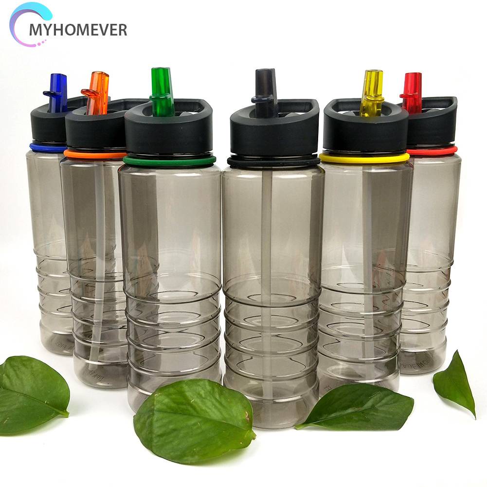 Bình Nước 800ML Kèm Ống Hút Có Thể Tái Sử Dụng