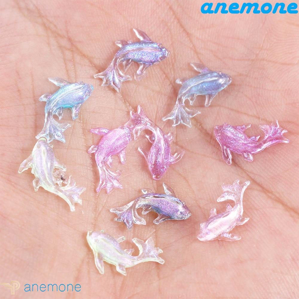 ANEMONE Set 100 Tượng Cá Vàng Bằng Nhựa Dùng Để Trang Trí DIY