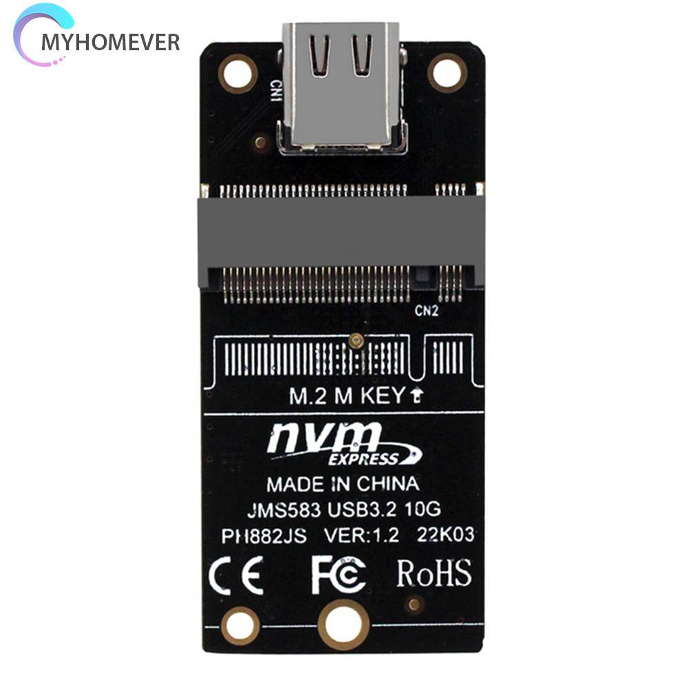 Thẻ Chuyển Đổi NVME M.2 Sang Type-C SSD 10Gbps Hỗ Trợ 2230 2242 2260 2280