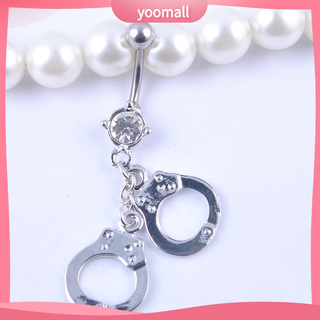 Khuyên Rốn Hình Còng Tay Đính Đá Cá Tính Cho Nữ