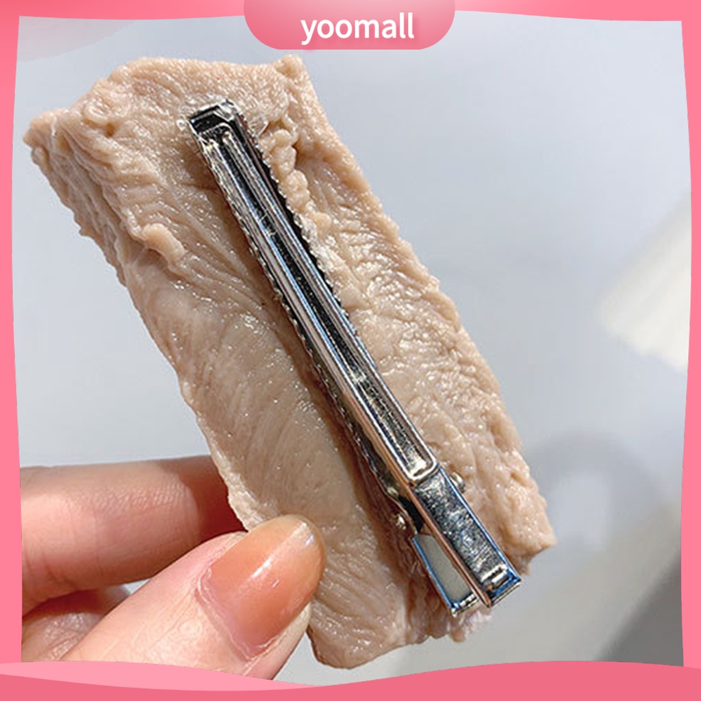 [YM] Kẹp Tóc Bắt Mắt Giả Trang Trí Thức Ăn Hầm Thức Ăn Cho Nữ Dự Tiệc