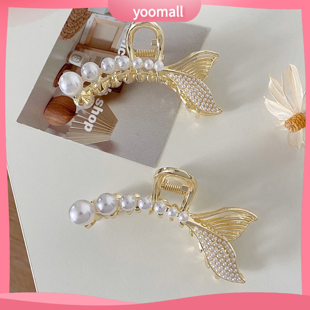 Kẹp Tóc Đuôi Cá Đính Ngọc Trai Nhân Tạo Đa Năng Thời Trang Cho Nữ