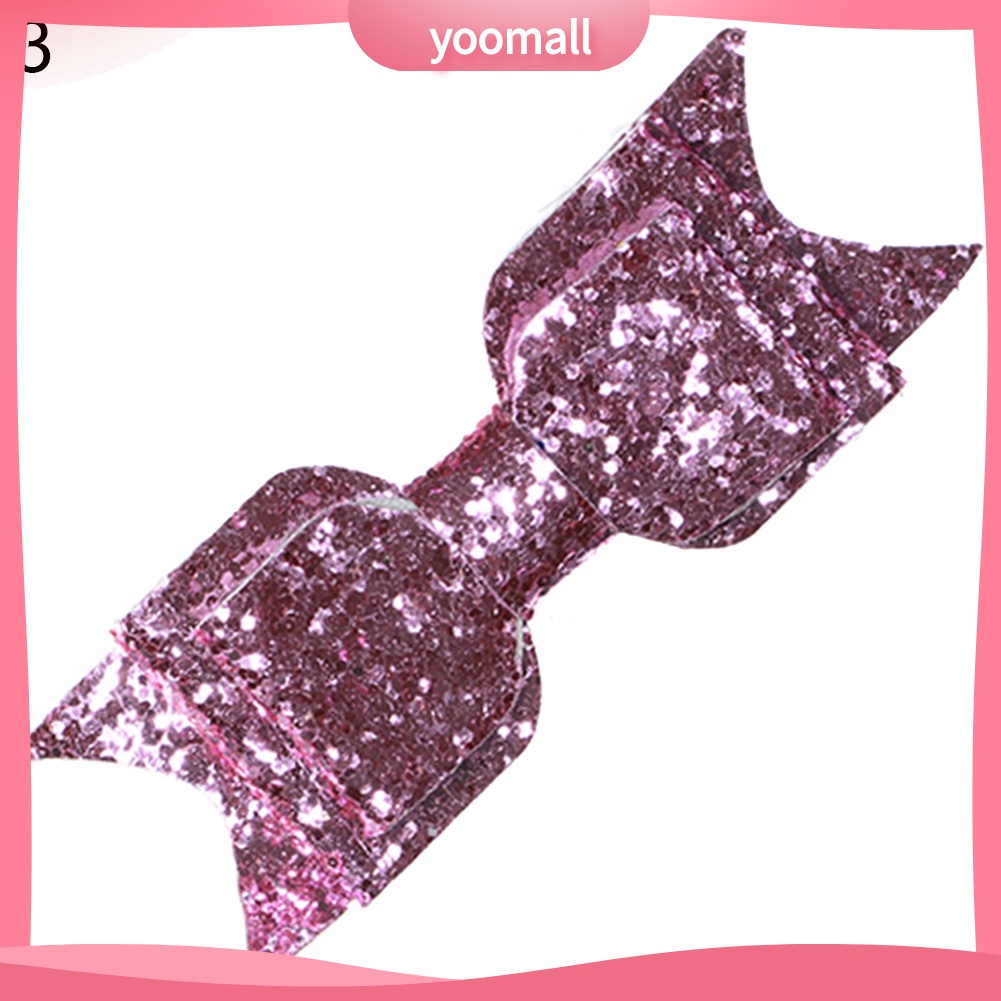 Kẹp Tóc Nơ Đính Kim Sa Lấp Lánh Thời Trang Cho Nữ