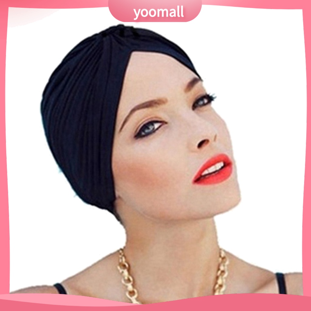 Mũ Len Trùm Đầu Màu Trơn Phối Bèo Thời Trang Unisex