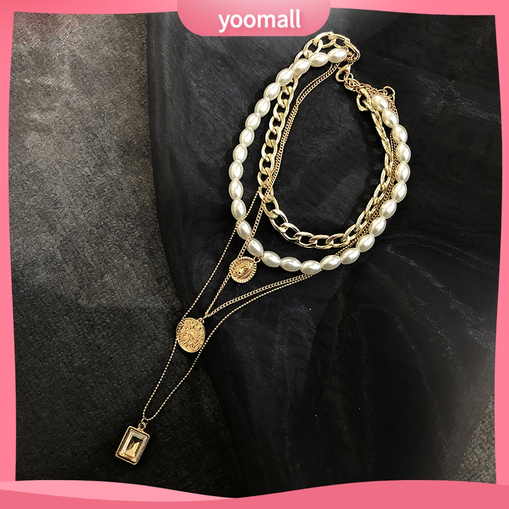 Vòng cổ Nhiều Lớp Bắt Mắt Phong Cách Vintage