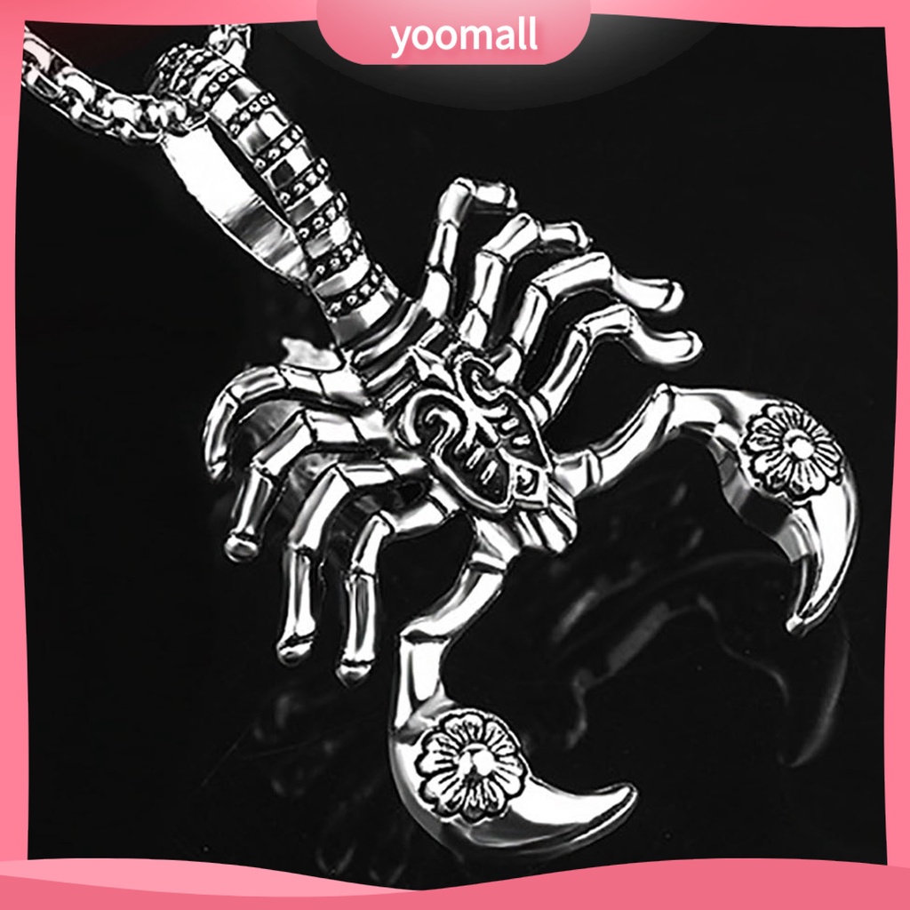 Vòng cổ Hợp Kim Cứng Mặt Hình Bọ Cạp Rỗng Unisex