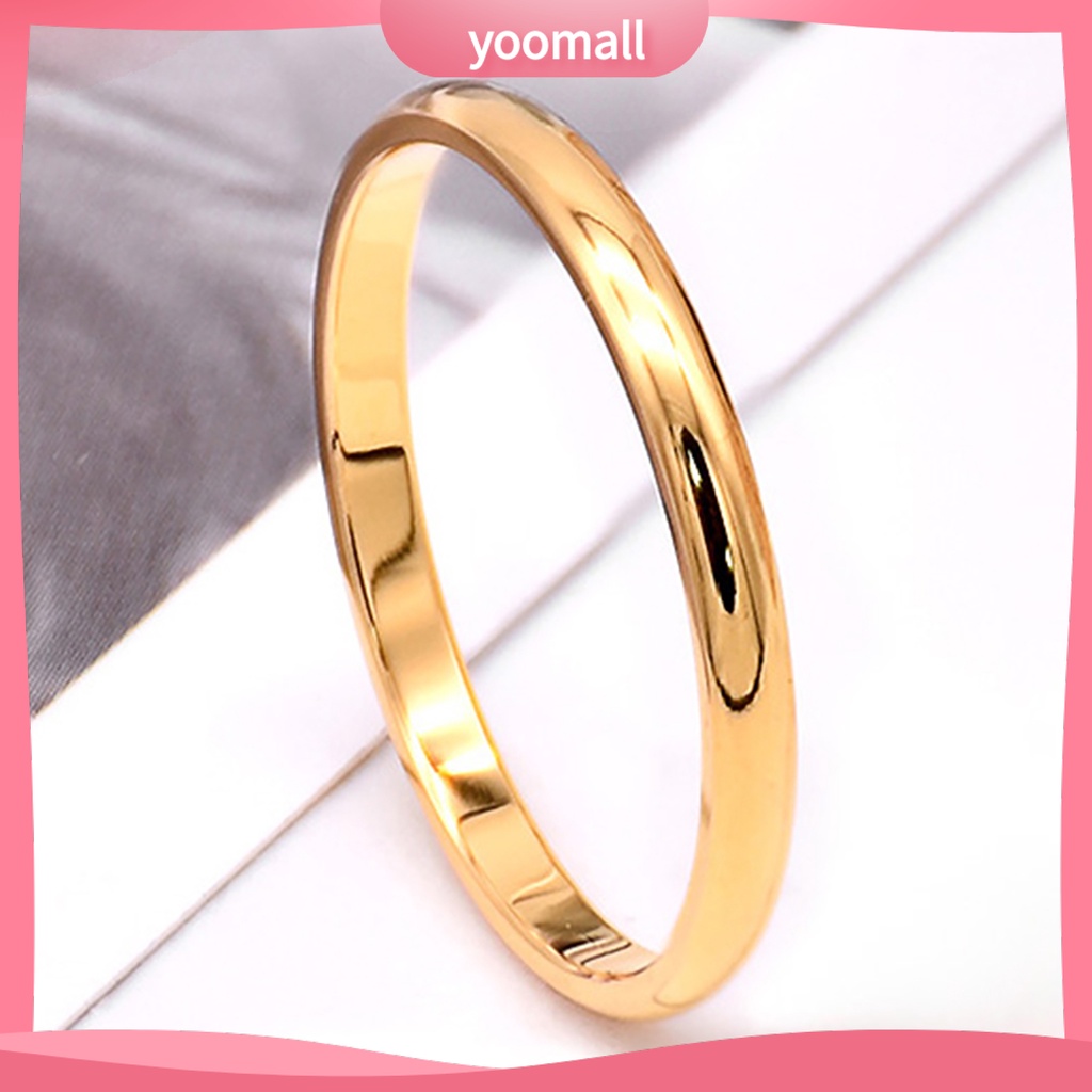 Nhẫn Cặp Bằng Thép Titan Tinh Tế Đa Năng