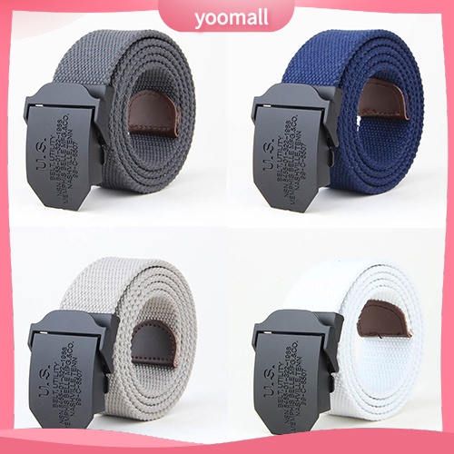 Thắt Lưng Màu Trơn Khóa Cài Thời Trang Thường Ngày Cho Nam