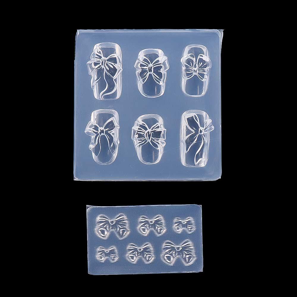 OCEANMAP Khuôn Silicone Trong Suốt Tạo Hình Móng Tay 3D DIY