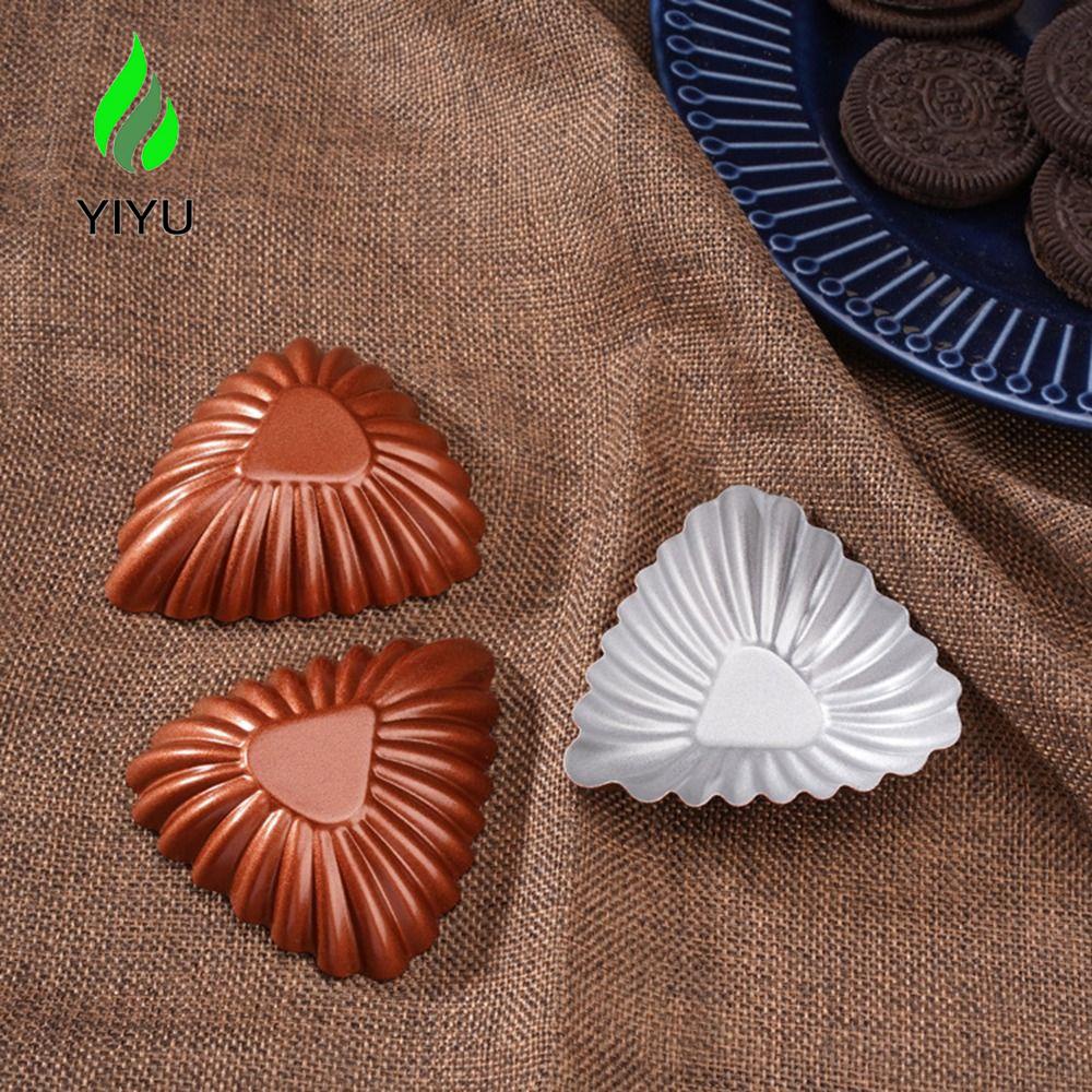 YIYU Khuôn Làm Bánh Tart Bằng Thép Carbon 3 inch Hình Vỏ Sò Tiện Dụng Cho Nhà Bếp DIY