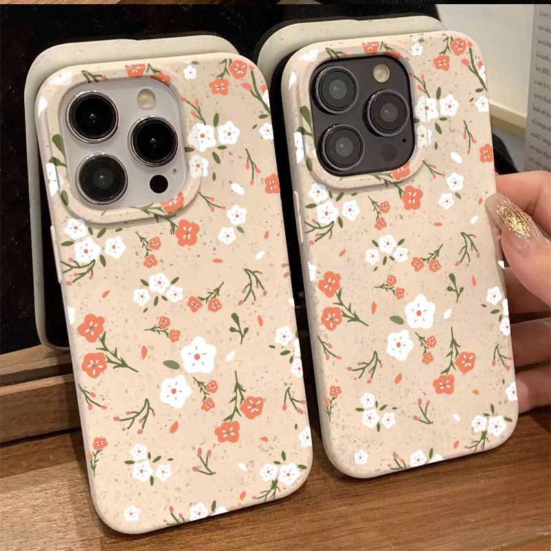 Ốp Điện Thoại Mềm Chống Sốc In Họa Tiết Hoa Đơn Giản Bảo Vệ Toàn Diện Cho Iphone 11maxplus13 714pro 128 WRJ7