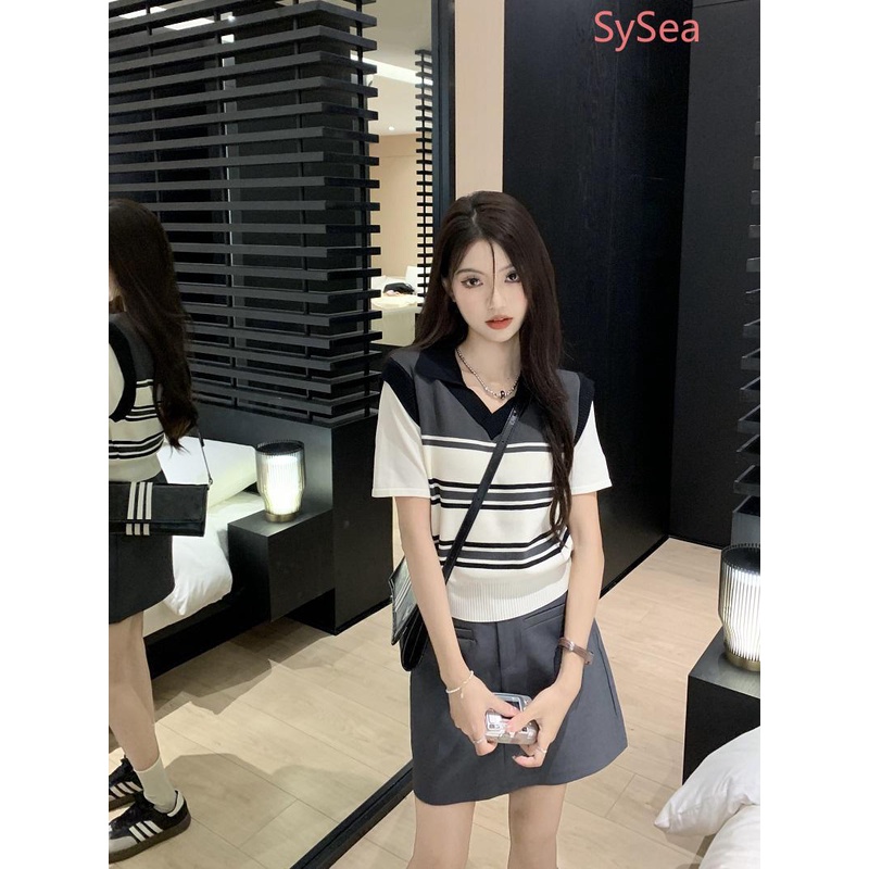 Áo Thun Ngắn Tay Cổ Tròn Thời Trang Mùa Hè Cho Nữ