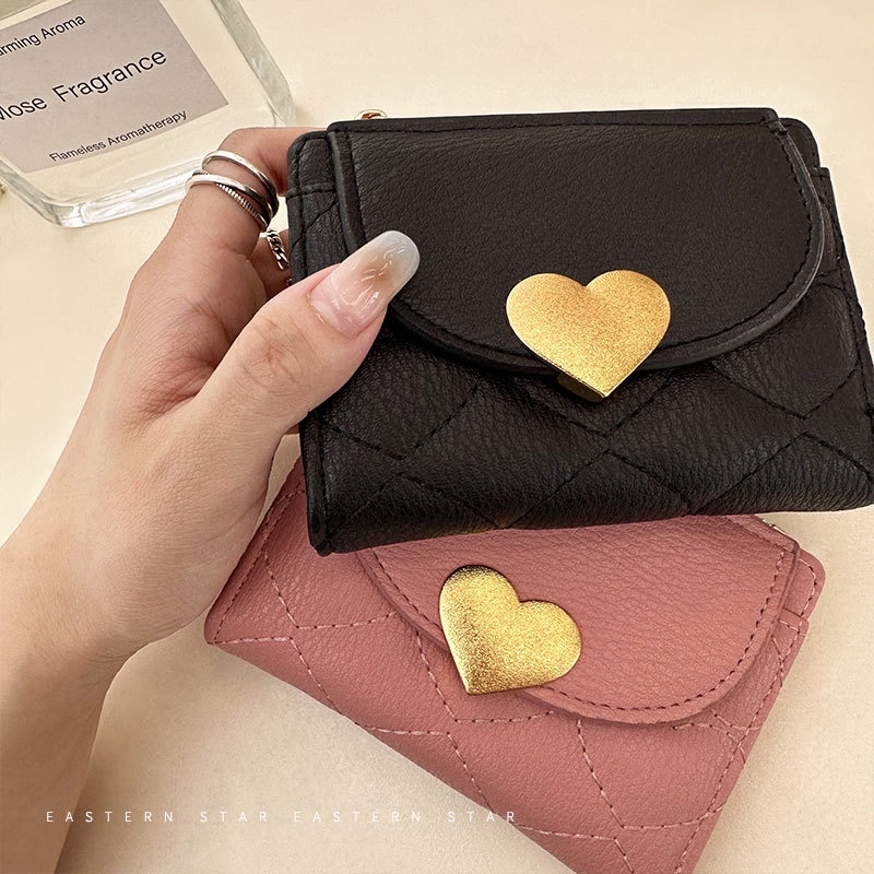 Ví Gấp Đựng Thẻ Dáng Ngắn Sức Chứa Lớn Thêu Họa Tiết Thời Trang Mới 2023