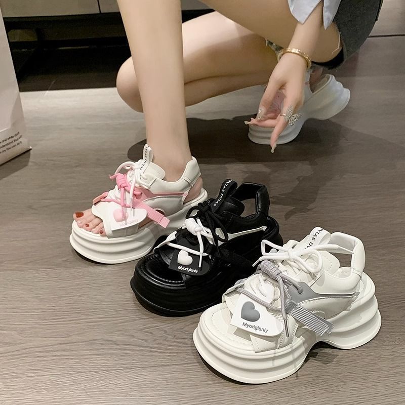 FEIJIANU dép sandal nữ giày sandal nữ dép đế cao đi biển Thoải Mái Xinh Xắn 28Z23071403