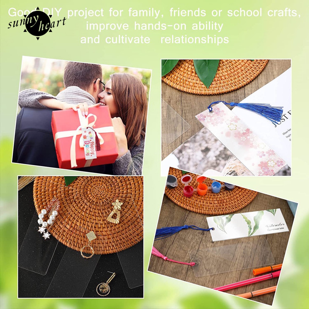 Sunnyheart Set 15 Miếng Dán Trang Trí Sách Bằng acrylic Nhiều Cách Và Sử Dụng Sáng Tạo Để Làm Dấu Trang Sách Thủ Công Độc Đáo DIY