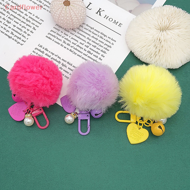 1 Móc Khóa Banh Lông Giả 8cm Nhiều Màu Sắc Thời Trang