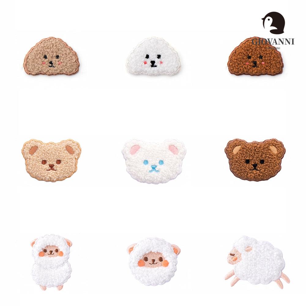 GIOVANNI Sticker Ủi Thêu Hình Động Vật Dễ Thương