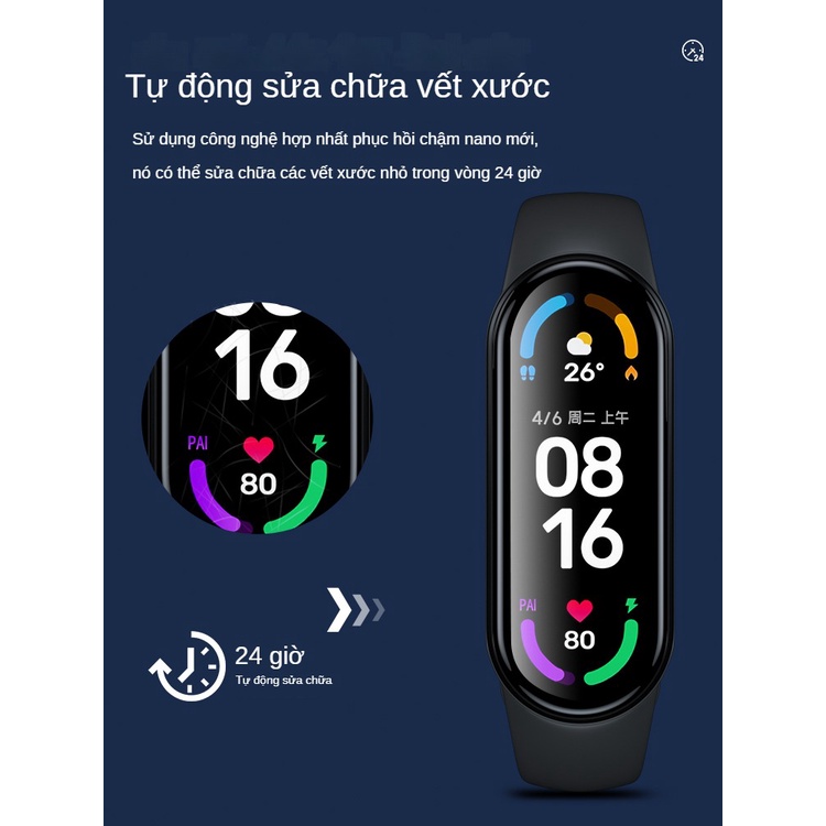 Miếng Dán Màn Hình Vòng Tay Xiaomi Miband 8 Miếng Bảo Vệ Toàn Màn Hình Bao Toàn Bộ Đồng Hồ Thông Minh 8 Thể Thao