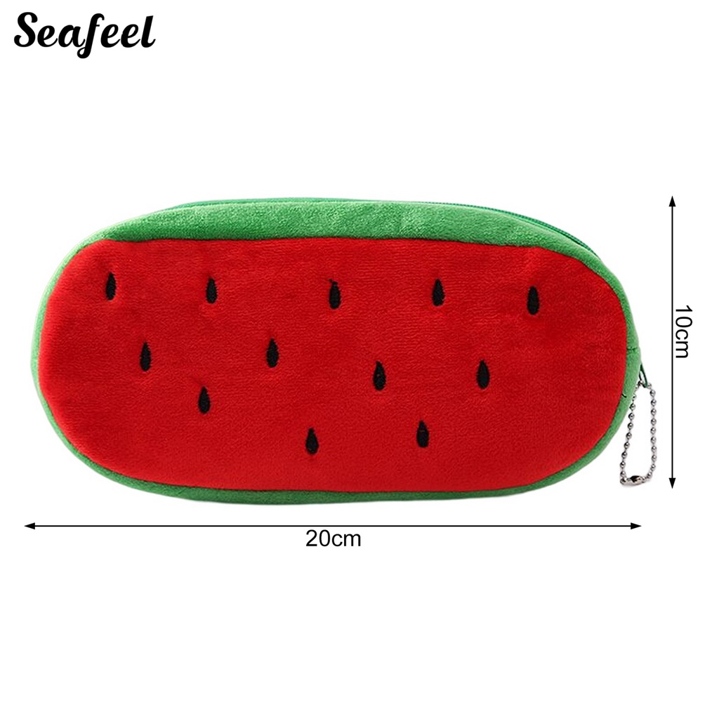 Túi Đựng Bút Bằng Nỉ Cỡ Lớn Có Khóa Kéo In Họa Tiết Hoạt Hình Dễ Thương Tiện Dụng Cho