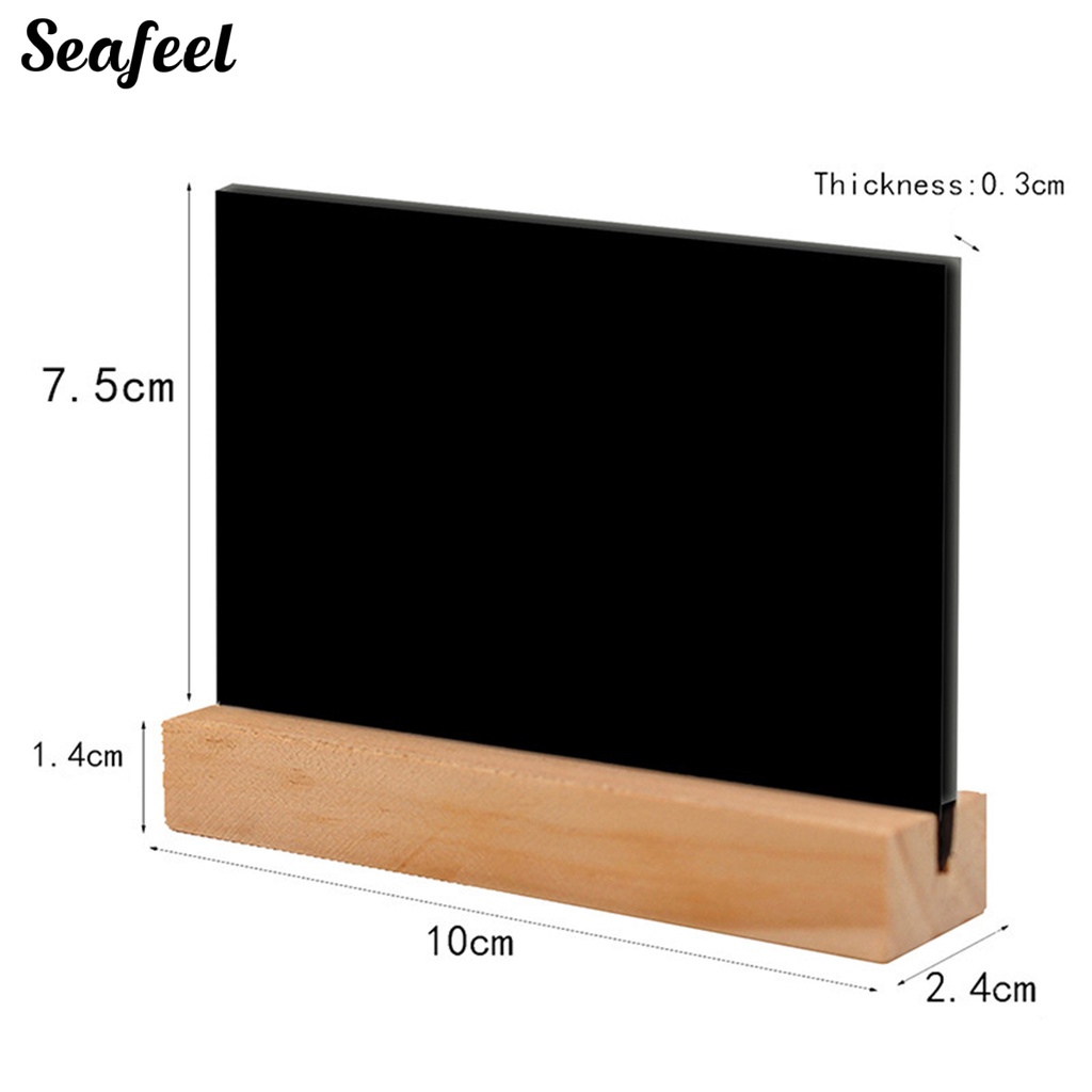 Set 6 Bảng Ghi Chú Hai Mặt Có Thể Xóa Được Tiện Dụng Cho Quán Cà Phê / Cửa Hàng