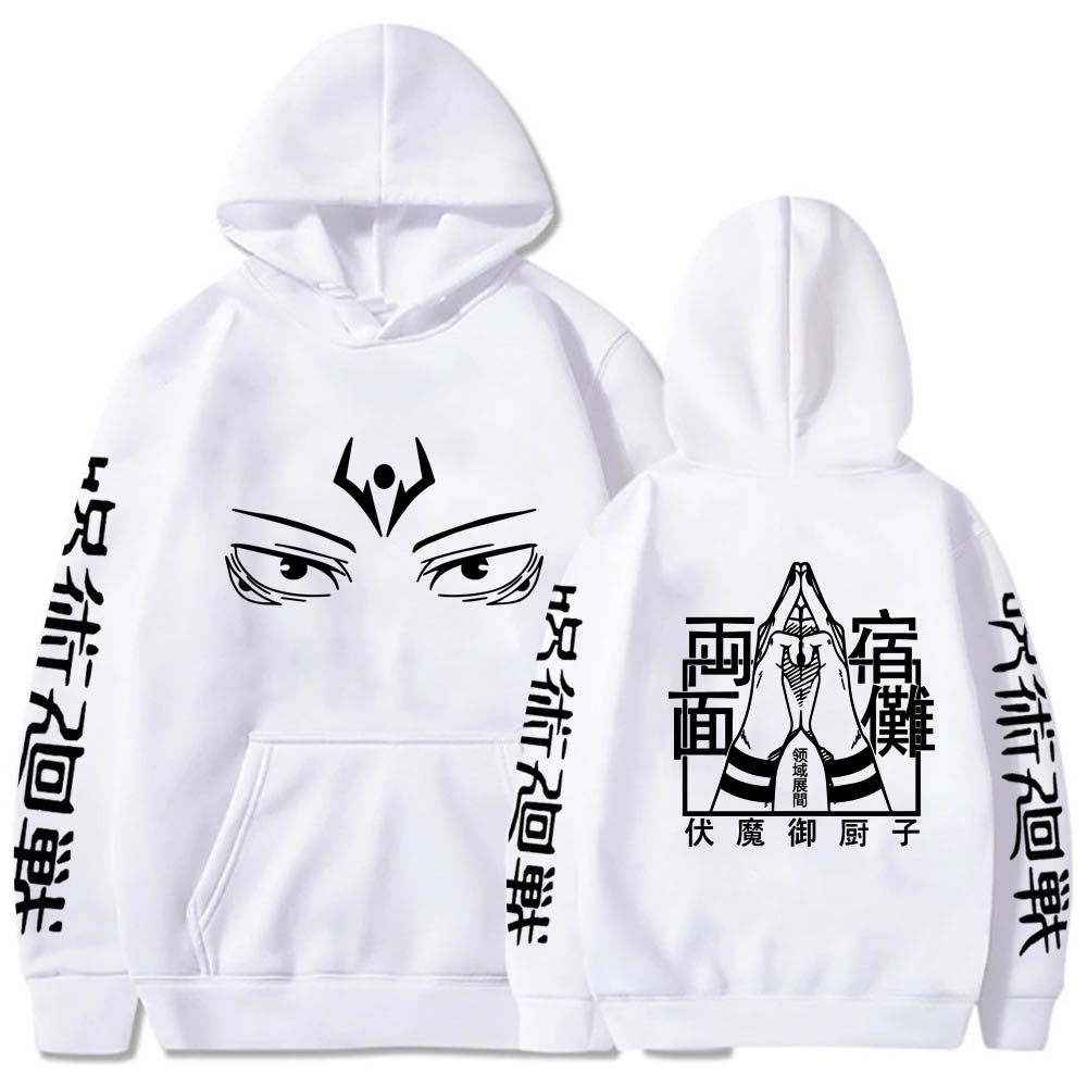 Áo Hoodie Tay Dài In Hình Anime Jujutsu Kaisen RyoWomen Sukuna Eyes 2023 Mới