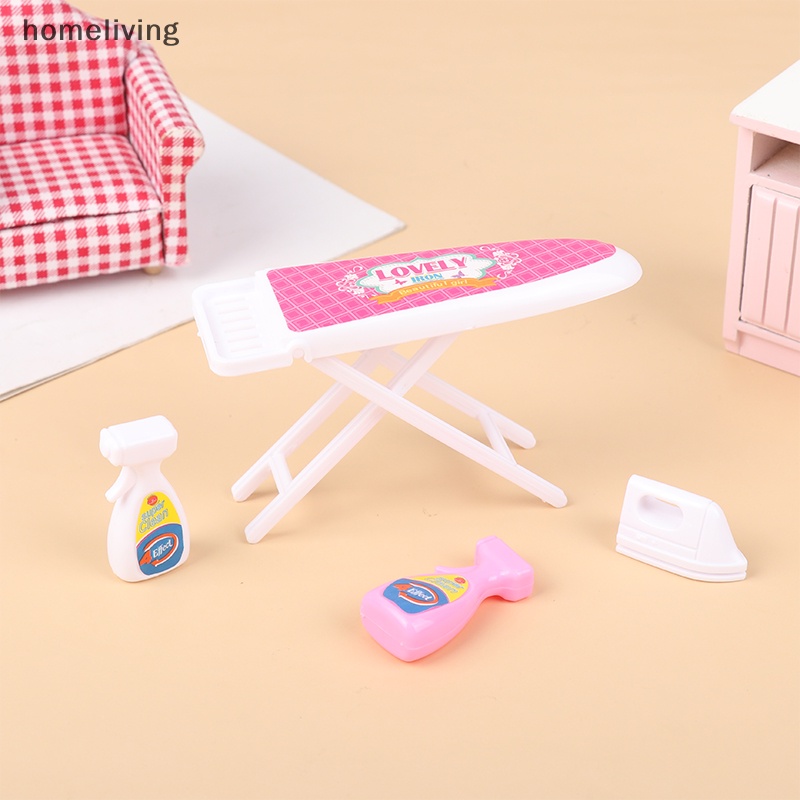 1 Bộ Giỏ Đựng Đồ Giặt Bằng Sắt Dùng Trang Trí Nhà Búp Bê