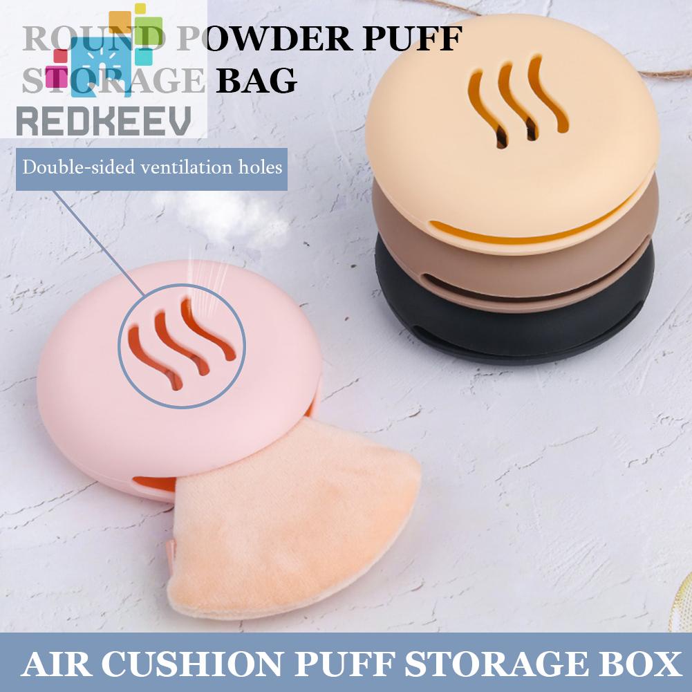 Giá Đỡ Mút Trang Điểm Bằng Silicone Hai Mặt Hình Tròn Tiện Lợi