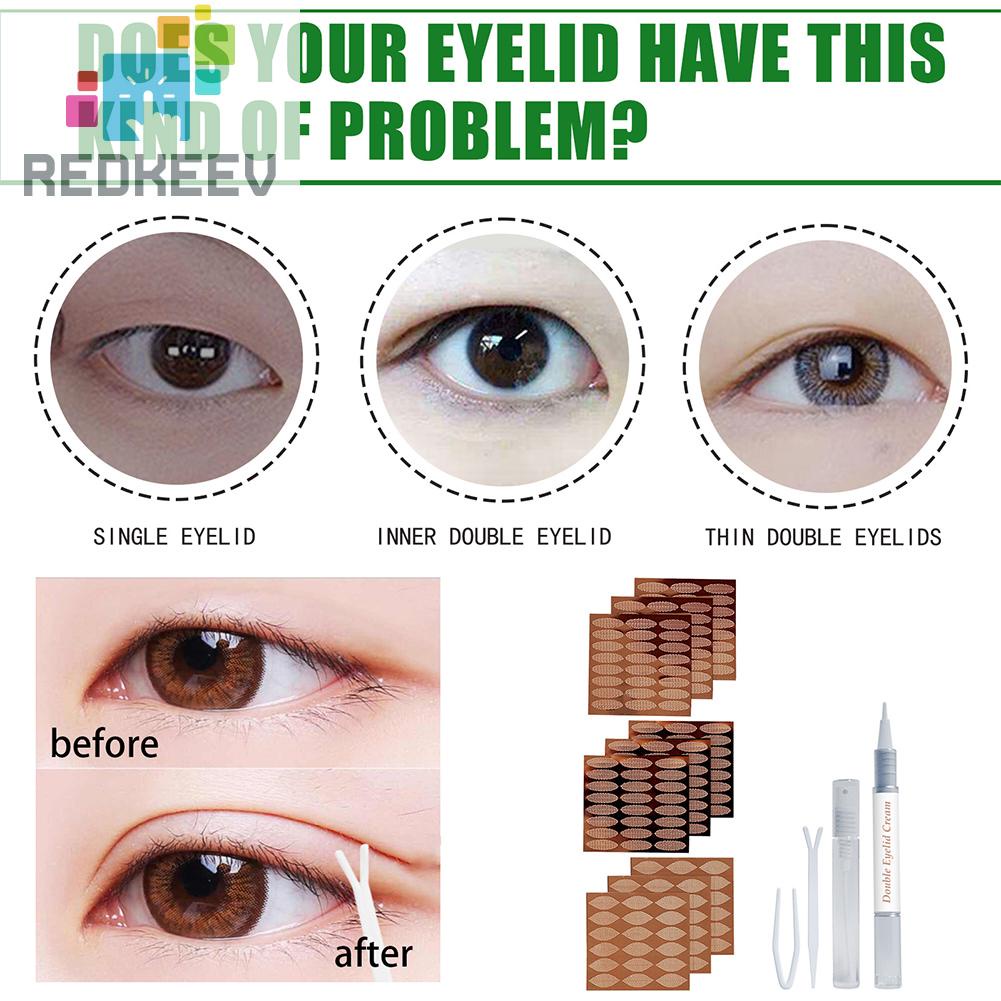 Bộ 396 Miếng Dán Kích Mí Với 3 Hình Dạng Khác Nhau