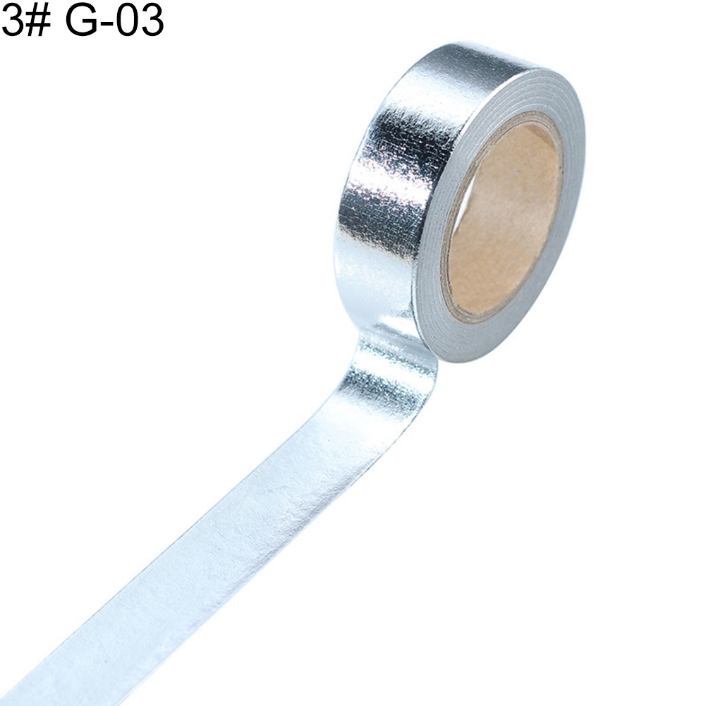 Cuộn Băng Lá Vàng 10mx15mm Chuyên Dụng Cho Trang Trí Sổ