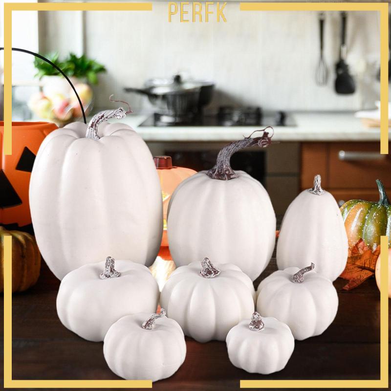 Set 8 Bí Ngô Nhân Tạo Handmade Nhiều Kích Thước Khác Nhau Trang Trí Nhà Cửa