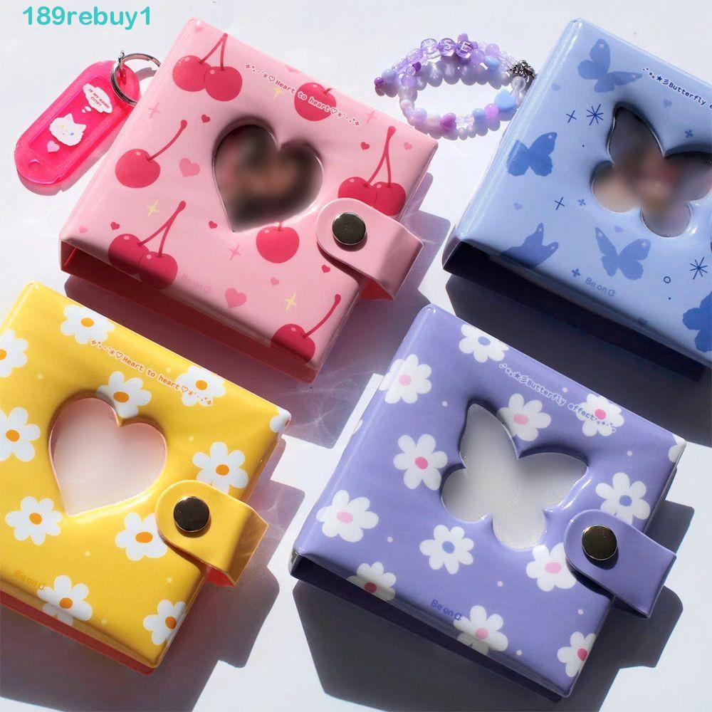 Album Ảnh 3 inch REBUY1 Họa Tiết Bướm Trái Tim Ba Lỗ