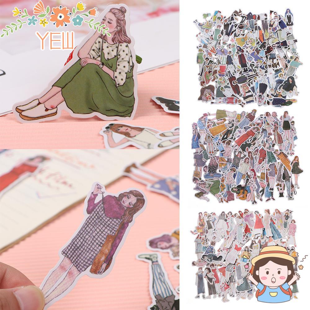 Set 100 / 171 Nhãn Dán Trang Trí Album Ảnh Xinh Xắn DIY