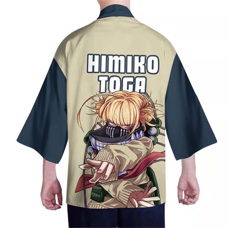 Áo Khoác Kimono Hóa Trang Nhân Vật Midoriya Izuku Asui Tsuyu All Might Bakugou Katsuki
