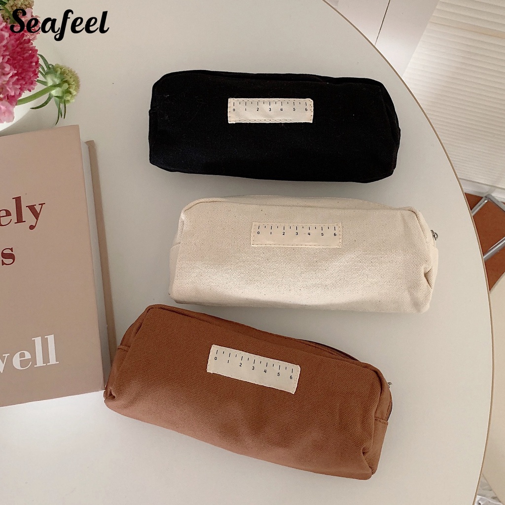 Túi Đựng Bút Hoạt Hình Sức Chứa Lớn Có Khóa Kéo Cho Học Sinh