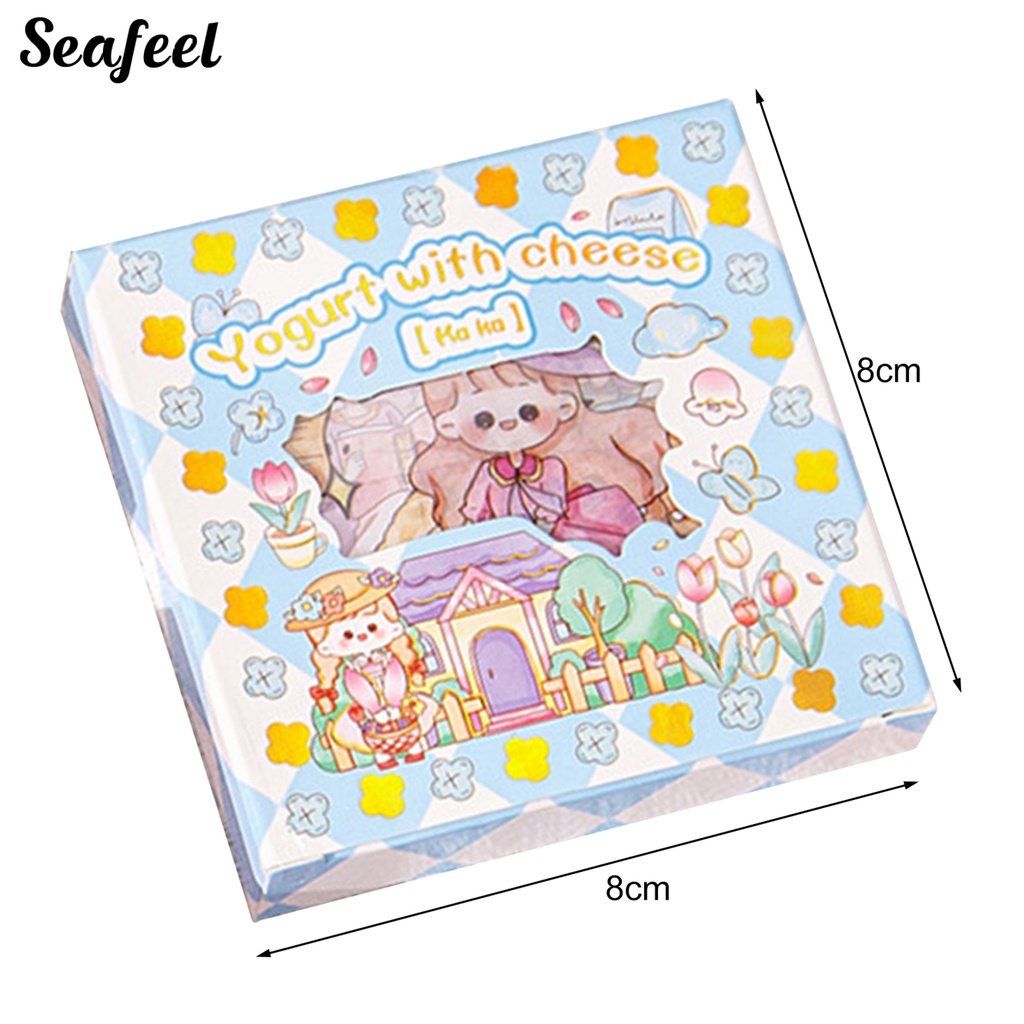 Bộ 100 Nhãn Dán Tự Dính Hình Thú Cưng Hoạt Hình Dễ Thương Có Thể Tháo Gỡ Trang Trí Sổ Tay