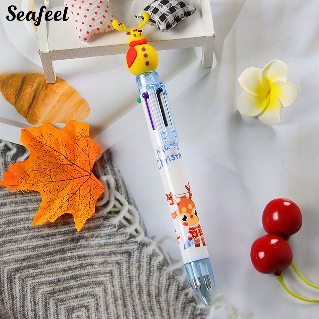 Set 2 Bút Bi 6 Màu Sắc Đáng Yêu