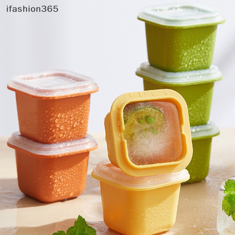 Khay Làm Đá Viên Bằng Silicon Kích Thước Lớn Có Nắp Đậy Tiện Dụng Cho Nhà Bếp ifashion365