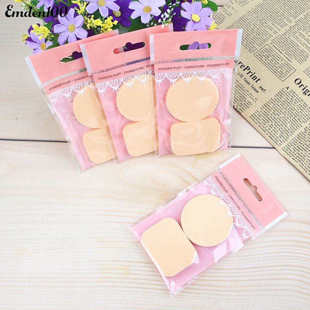 Set 2 Mút Trang Điểm Ướt Và Khô Mềm Mại Đa Năng Tiện Dụng