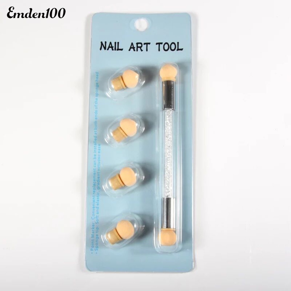 Bút Mút Hai Đầu Di Động Không Nhòe Dùng Vẽ Móng Nghệ Thuật