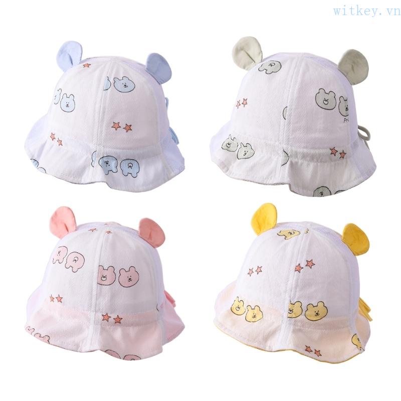 Nón Chống Nắng Chất Liệu Cotton Mềm Mại Thời Trang Cho Bé Trai Và Gái