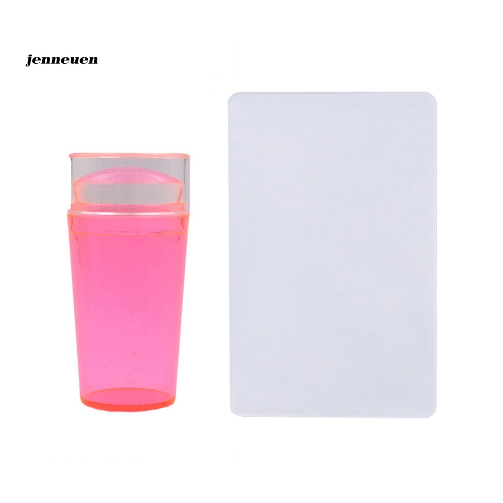 Dụng Cụ In Dấu Trang Trí Móng Tay Bằng Silicon Trong Suốt Dễ Vệ Sinh