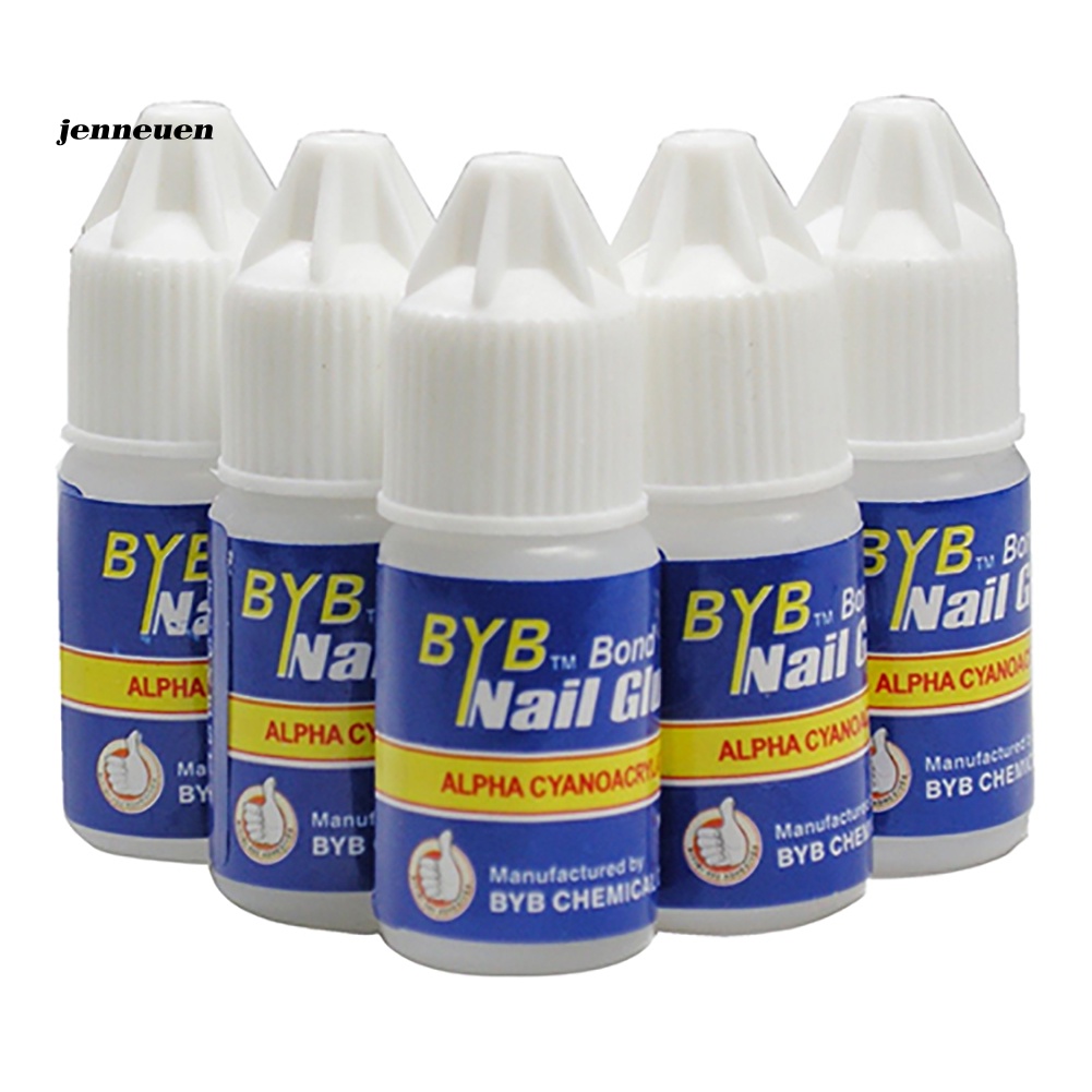 Bộ 5 Keo Dán Móng Tay Trong Suốt Bằng Acrylic Chuyên Dụng DIY