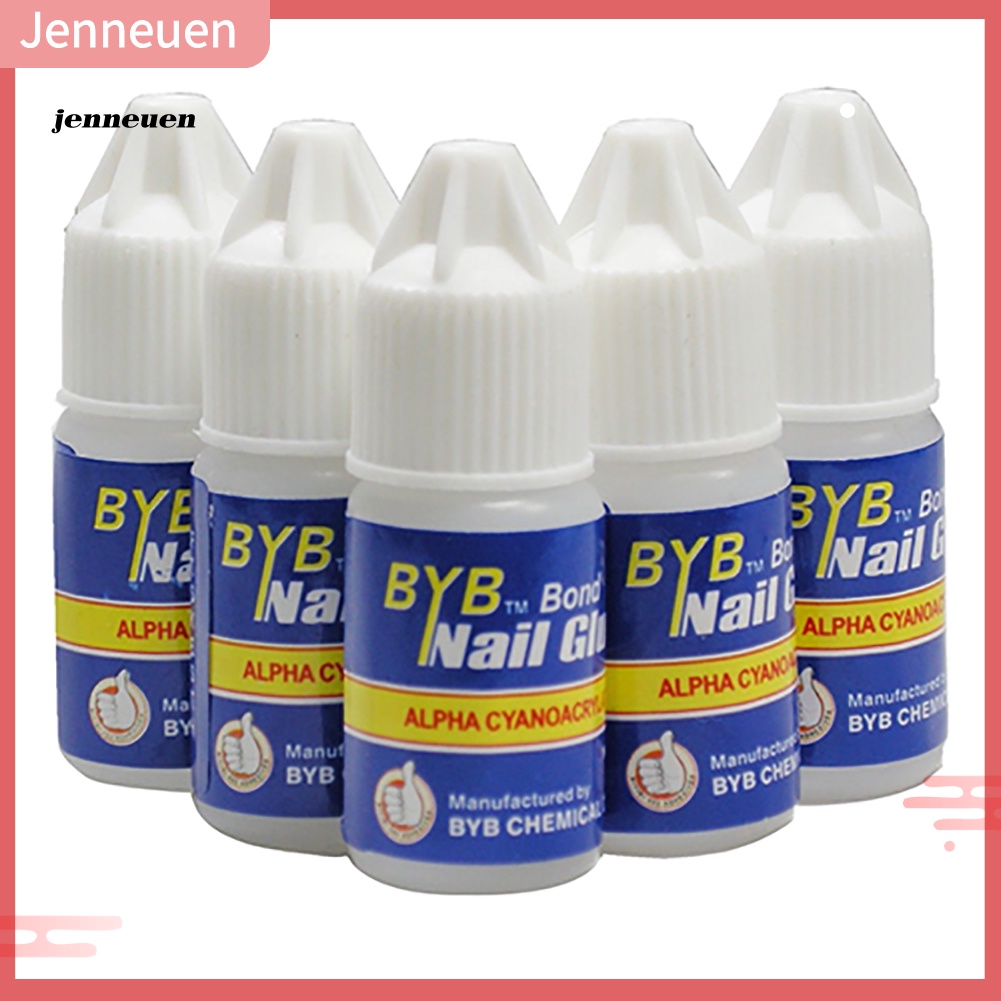 Bộ 5 Keo Dán Móng Tay Trong Suốt Bằng Acrylic Chuyên Dụng DIY