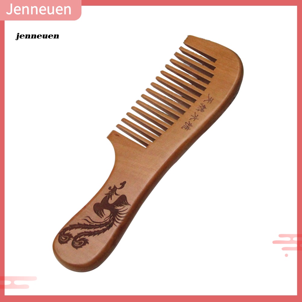 Lược Gỗ Đào Chải Tóc Mát Xa Da Đầu Chống Tĩnh Điện