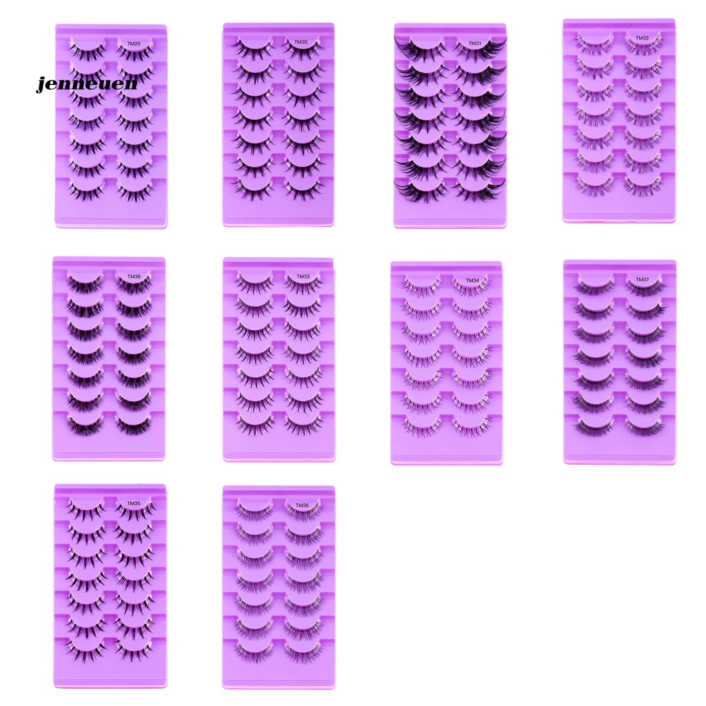 Bộ 7 Cặp Lông Mi Giả Cong Dày 3D Tự Nhiên Thoải Mái