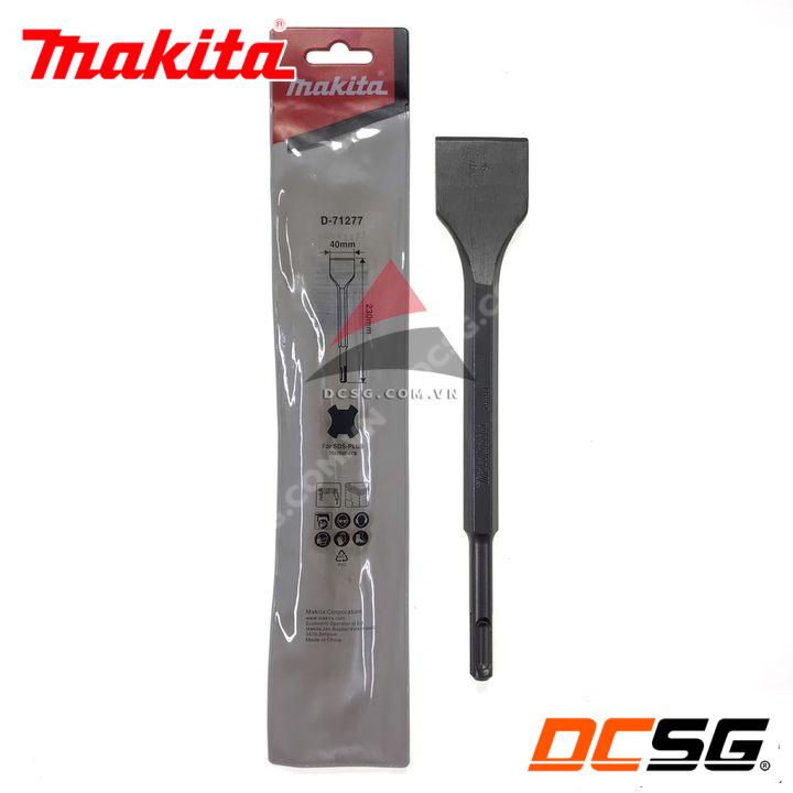 Mũi đục dẹp 40x230mm chuôi Sds Plus Makita D-71277 | DCSG