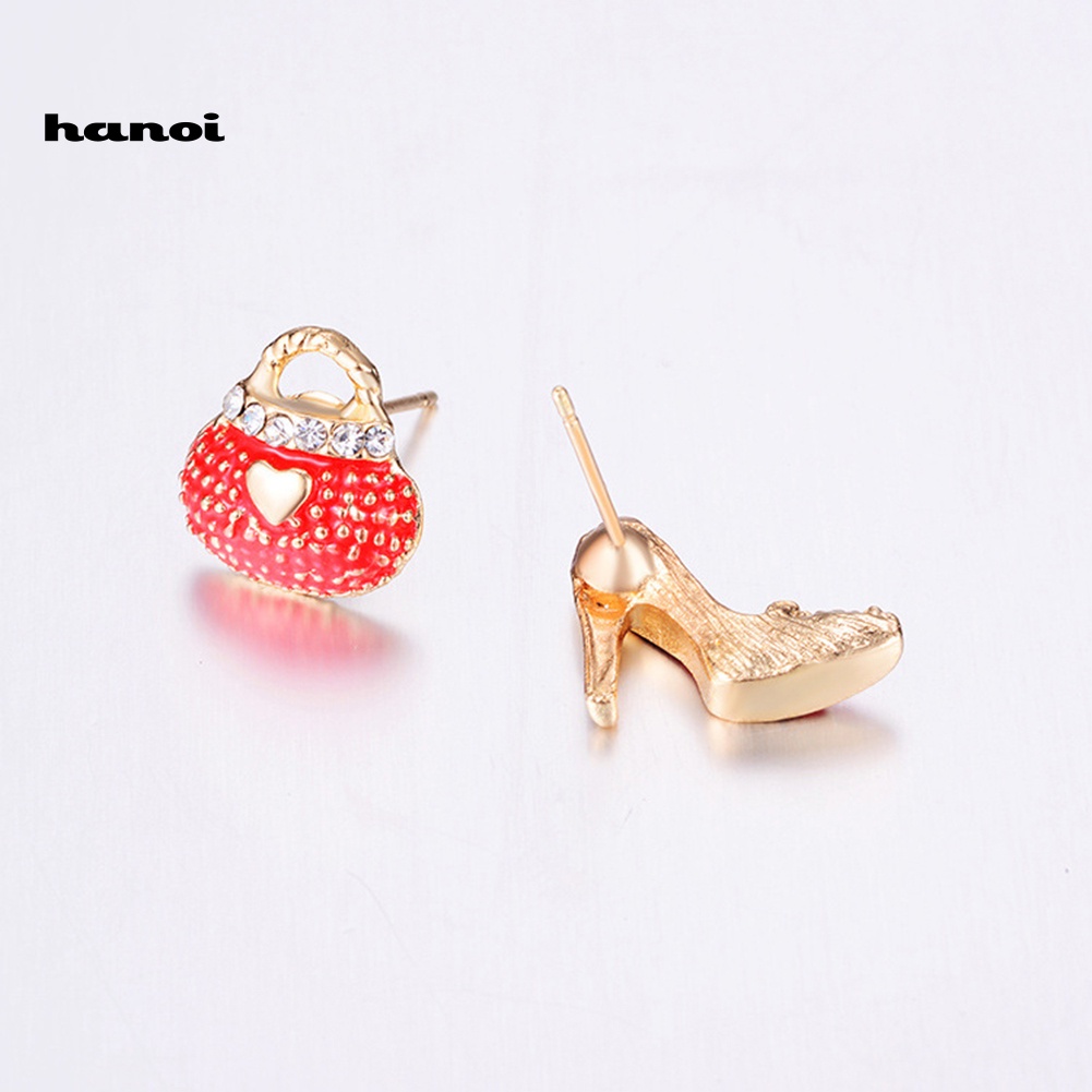 Khuyên Tai Hình Túi Xách Và Giày Cao Gót Thời Trang Dành Cho Nữ